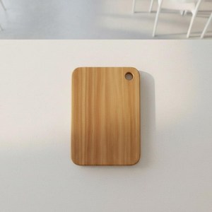 Planche à découper rectangulaire en bois, antidérapante, écologique, passe au lave-vaisselle, avec manche de couteau en bois - Product Image 4
