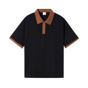 Women Ribbed <b>Polo</b> <b>Shirt</b> Short Sleeve Contrast Collar Cotton <b>Polo</b> Casual Summer Wear - Product Image 5