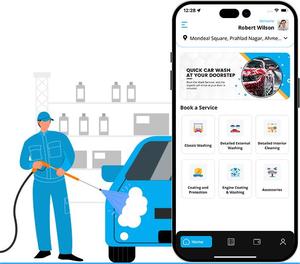 Aplicación de Reserva de Lavado de Coches - Selección Fácil de Servicios, Reserva de Horarios, Pagos, Gestión de Vehículos, Seguimiento, Suscripciones, Compatible con Stock - Product Image 1