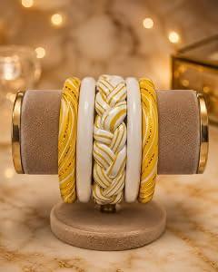 Bracelet jonc en résine artisanale pour femme, bijou décoratif unique, style mode moderne, accessoires de boutique en gros - Product Image 2
