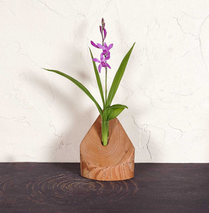 Vase à fleurs en bois de haute qualité, logo personnalisé, support à fleurs en bois, diamètre de 4 à 6 pouces, décoration pour la maison ou le bureau - Product Image 1