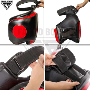 Protectores de Muslos con Logotipo Personalizado, Equipo de Protección para Kickboxing, Construcción de Cuero Duradero, Nuevo Protector de Boxeo Tailandés de Moda - Product Image 5