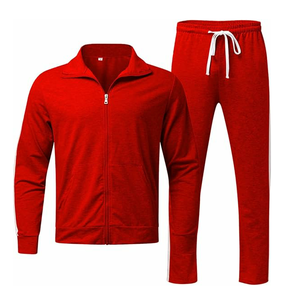 Custom Plain Sports Wear Men Velvet Tracksuit 2 Pieces Jogging Suit Breathable Zipper Velvet Tracksuit Set Men - Product Image 6