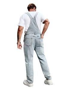 Overoles Casuales de Mezclilla para Hombre, con Tirantes Ajustables, Suaves, Cómodos y Duraderos, para Uso Diario - Product Image 3