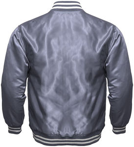 Blouson Bomber Doublé Soie et Satin, Col Montant, Fermeture Éclair Personnalisée sur le Devant, Écologique, Séchage Rapide, Respirant, Unisexe, Veste d'Hiver - Product Image 6