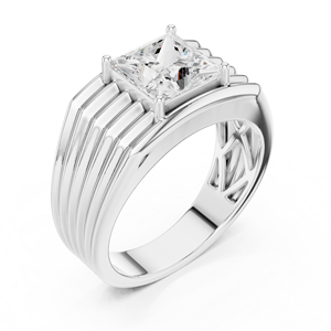 Factory Wholesale Luxury 925 Sterling Silver Moissanite Handmade Rhodium Plated Prong Setting Unisex <b>Ring</b> Elegant Jewelry Design - Product Image 4