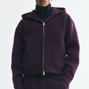 Sudadera con Capucha Gris Personalizada con Logotipo, Sudadera Informal de Forro Polar para Hombre, Manga Larga, para Otoño, Talla Adulto, Estampado Frontal Regular, ODM, 100% Algodón - Product Image 3
