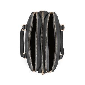 Premium Structured Black Leather Office Handbag for Women Elegant <b>Top</b> Handle Laptop Tote with Zipper Closure - Product Image 3