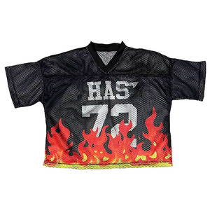 Camiseta de Fútbol Americano Extra Grande Hecha a Medida, Diseño por Sublimación, Estilo Urbano Informal Retro - Product Image 1