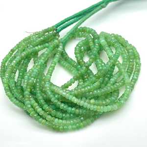 Natural Chrysoprase 3-5MM Faceted Rondelle Gemstone <b>Beads</b> Loose Chrysoprase <b>Stone</b> <b>Beads</b> For Jewelry Making Wholesale Supplies - Product Image 4