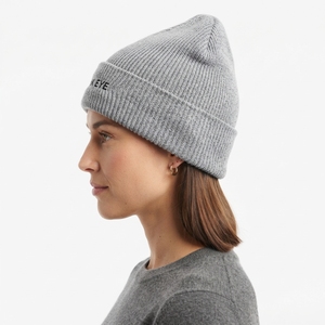 Soft Acrylic Knitted <b>Winter</b> Beanie <b>Hat</b> Custom Logo Warm Unisex Cuffed Fashion Cap for Men <b>Women</b> Outdoor Wear - Product Image 3