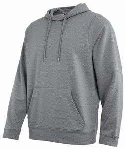 Sweat-shirt à capuche rouge pour homme, 100% coton molletonné, coupe classique, couleur unie, avec poche, pour l'automne - Product Image 2