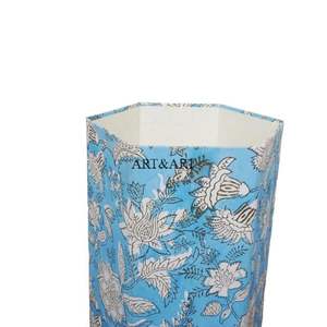 Méthodes créatives de réutilisation des boîtes en carton pour la fabrication de poubelles à imprimé floral artisanal, tissu 100% coton de haute qualité, logo personnalisé - Product Image 5