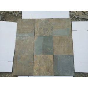 Tuiles en ardoise dorée naturelle Vijaya pour revêtements de sol, revêtements muraux, aménagement paysager et projets décoratifs - Product Image 2