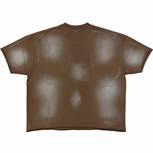 เสื้อยืดโอเวอร์ไซส์ขายส่ง ผู้ชาย สตรีทแวร์แบบกำหนดเอง ยูนิเซ็กซ์ ทรงไหล่ตก ผ้าฝ้าย 100% 300 กรัม - Product Image 2