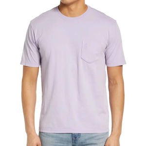 Cotton Polyester and Rayon Crew Neck <b>T</b>-<b>Shirt</b> <b>with</b> Front <b>Pocket</b> Printed Pattern - Product Image 2