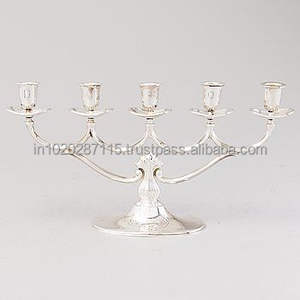 Candelabros de aluminio de estilo antiguo para bodas, cenas con velas, eventos interiores y exhibición de fiestas - Product Image 3