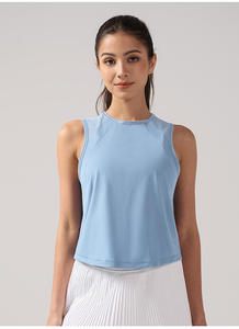 Top de yoga para mujer con logo personalizado, top deportivo con espalda hermosa y almohadillas, chaleco de gimnasio sin mangas con tirantes, ropa deportiva al por mayor - Product Image 6