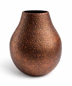 แจกันดอกไม้โลหะทำมือพร้อมพื้นผิวสีดำ สำหรับโต๊ะคอนโซลห้องนั่งเล่น พื้นที่รับประทานอาหาร และตกแต่งงานแต่งงาน - Product Image 6