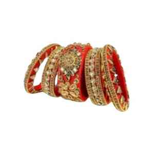 Luxury Trendy Islamic Multi Color Wedding <b>Bangles</b> <b>Set</b> Gold Plated Traditional Women's Jewelry Collection - Product Image 4