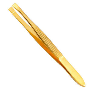 Pinces à épiler et ciseaux à sourcils incurvés en acier inoxydable personnalisés, pointe fine, écologiques, professionnels - Product Image 3