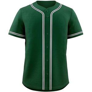Green <b>Baseball</b> Jersey Men Digital Print Custom Friendly <b>Baseball</b> Jersey Shirt for Teams, Clubs, and Events - Product Image 1