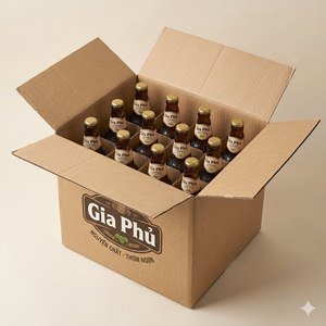 Boîte d'emballage en carton ondulé écologique, recyclable et réutilisable, pliable, pour expédition de lait frais de 180 ml - Product Image 3