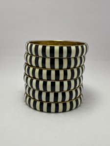 Brass Pretty Designer Jewelry <b>Bangle</b> <b>Bracelets</b> in Gold Tone with Colorful Resin Stone Handmade Fashion Accessories for Women - Product Image 3