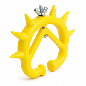 Anillo Nasal de Plástico Amarillo Mediano Ajustable para Destete de Terneros, Anillo Nasal Antisucción para Vacas, Espina Nasal para Ganado, Equipo para Granjas - Product Image 3
