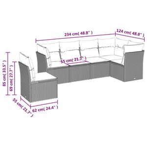 Dark Grey <b>Garden</b> <b>Sofa</b> Set - Product Image 6