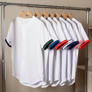 Uniformes de Béisbol y Sóftbol Personalizados al por Mayor de Alta Calidad, Camisetas Transpirables de Manga Corta, Estilo Hip Hop - Product Image 2