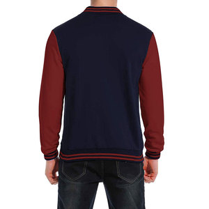 Blouson universitaire homme 2025 de haute qualité, personnalisable, en laine, style sportif avec logos d'équipe, noms et numéros, col à capuche pour l'hiver - Product Image 3