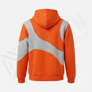 Sweat à capuche pour homme, en tricot, surdimensionné, couleur personnalisée, respirant, 100% impression de votre logo de marque, pull en molleton, streetwear - Product Image 2