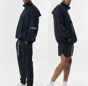 Conjunto de 2 Piezas de Pantalones Deportivos Personalizados de Invierno con Cierre, Transpirables, Ligeros, de Talla Grande, con Ribete y Puños Elásticos, Unisex - Product Image 6