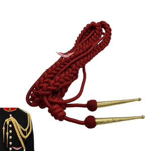 Braided Aiguillette Shoulder <b>Silver</b> <b>Wire</b> <b>Silver</b> Aiguillette <b>Wire</b> Cord Aiguillette Metallic <b>Silver</b> Tip - Product Image 6
