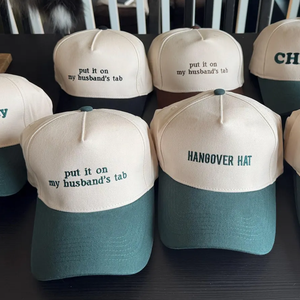 Custom Logo 3d Embroidery High Quality Mens Womens Sport Hats 5 Panel <b>Vintage</b> 2 Two Tone Gorras Baseball <b>Caps</b> - Product Image 5