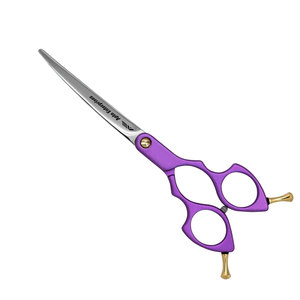 Professional Steel Pet Grooming <b>Scissors</b> in Purple Durable <b>Dog</b> and Cat Hair Cutting Shears with Adjustable Tension Screw - Product Image 6