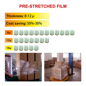 Rouleaux de film étirable pour palettes BULL - Matériau LLDPE, résistant à l'humidité, souple et transparent, film de protection - Product Image 2