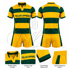 New Style Full Sublimation Polyester Made Sports Rugby Uniform Sublimation Wear Shirt Rugby Jerseys Rugby Uniforms - Product Image 5
