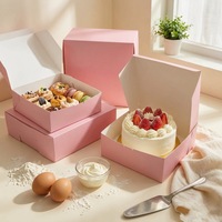 Boîtes à gâteaux personnalisées haut de gamme en matériaux recyclés avec impression de logo, qualité alimentaire, pour biscuits, pain, pâtisseries, beignets, macarons, boulangerie