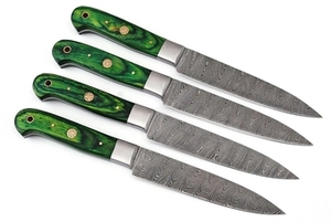 Handmade Carbon Steel Chef <b>Knife</b> <b>Set</b> 5 Pieces Razor <b>Sharp</b> Forged Customizable Sustainable Wood - Product Image 2