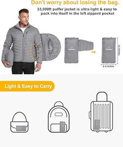 Blouson d'hiver personnalisé pour homme, chaud, brillant, matelassé, avec fermeture éclair, surdimensionné, brodé, style bomber, qualité économique avec OEM - Product Image 6