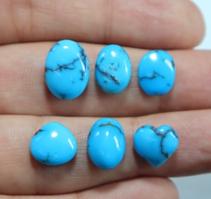 Arizona Turquoise Cabochon Natural Blue Turquoise Mix Shape Loose Stones for Jewelry Making - Product Image 3