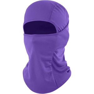 Pasamontañas Unisex Blanco Transpirable Ligero 100% Poliéster de Alta Calidad, Color Sólido, Casual, para Adultos, Paquete de Cuatro - Product Image 1
