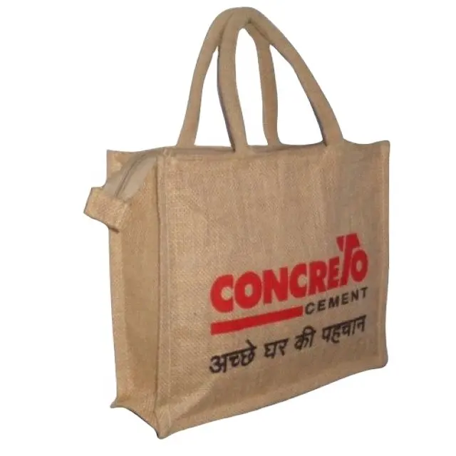 Promotion High Quality Customized Cotton Printed Bag/fashion Jute Bag/hifashion Eco Friendly Jute Shopping Bags