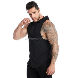 Camiseta sin Mangas Personalizada de Alta Calidad para Hombre, Sudadera con Capucha, Chaleco Deportivo de Secado Rápido para Correr en Verano, Transpirable, para Fitness - Product Image 2