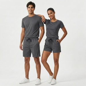 Ensemble court personnalisé 2 pièces de haute qualité : t-shirt de sport et short en polyester, coupe ajustée, jersey personnalisé de qualité supérieure. - Product Image 3