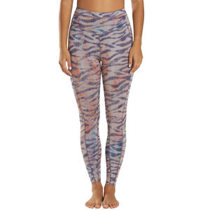 Women's High Waist Full Length <b>Printed</b> <b>Leggings</b> Stretch Knitted Cotton Bamboo Fiber Sporty All Seasons Quick Dry Color Blocked - Product Image 5