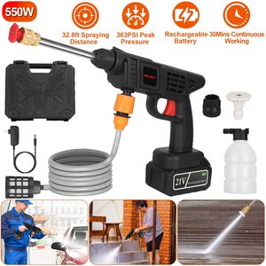 Idropulitrice Elettrica Portatile Senza Fili 363PSI, Spruzzatore ad Alta Pressione 12000mAh 21V, Pulitore per Auto - Product Image 3