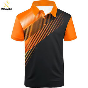 เสื้อกอล์ฟผู้ชาย ระบายเหงื่อได้ดี สำหรับเล่นกีฬา แขนสั้น พิมพ์ลาย เสื้อโปโลสำหรับผู้ชาย - Product Image 1